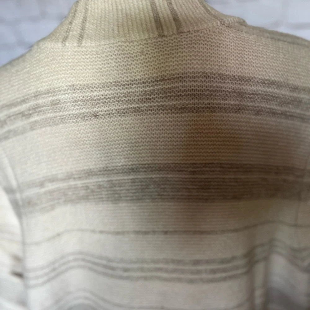 Pure Jill Textured-Stripes Fringed-Hem Cardi